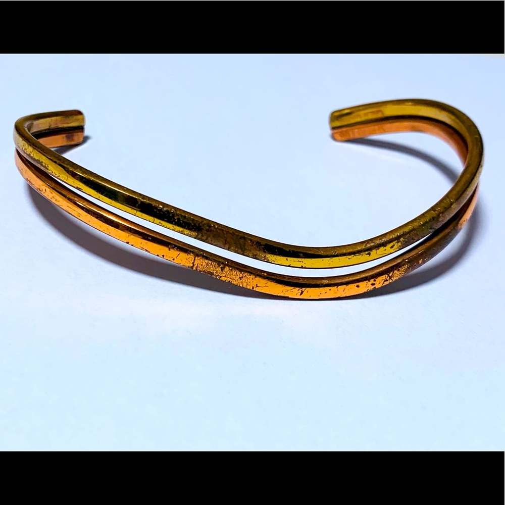 Sergio Lub Handcrafted Copper Brass Cuff